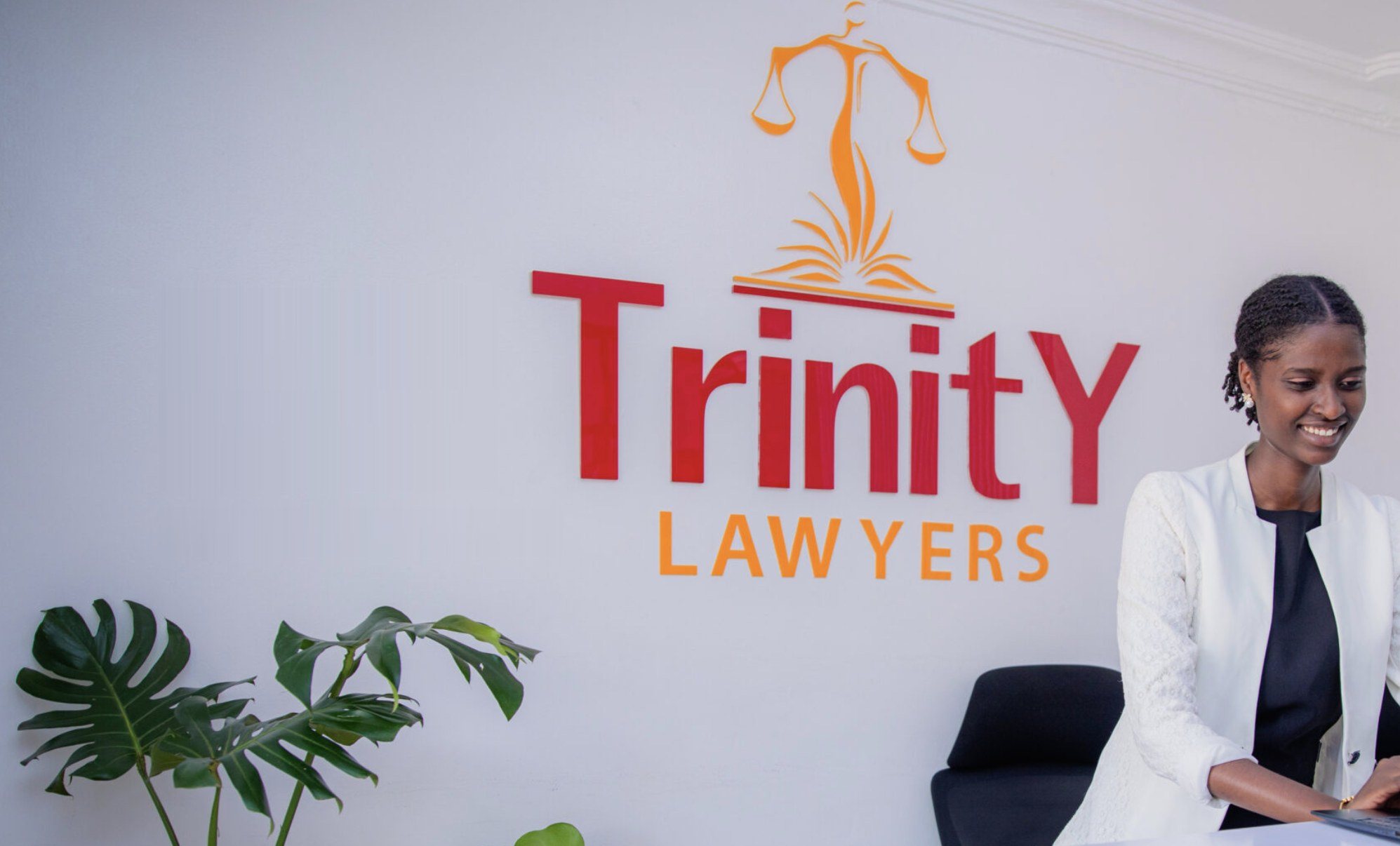 Reception at the Trinity Lawyers office in Gacuriro